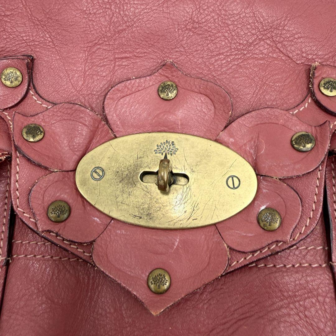 MULBERRY Hand Bag Tote Purse Bayswater Leather Pink Authentic