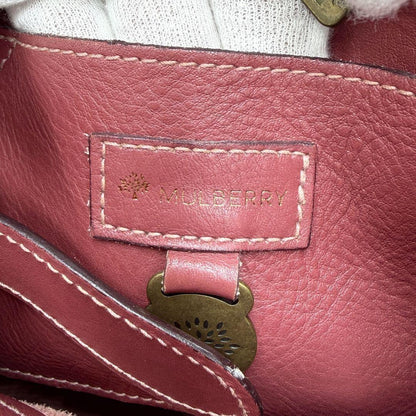 MULBERRY Hand Bag Tote Purse Bayswater Leather Pink Authentic