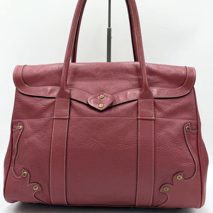 MULBERRY Hand Bag Tote Purse Bayswater Leather Pink Authentic