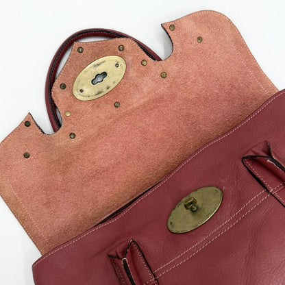 MULBERRY Hand Bag Tote Purse Bayswater Leather Pink Authentic