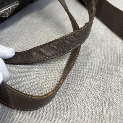 PRADA Hand Shoulder Bag Tote Purse 2way Logo Nylon Multicolor Authentic