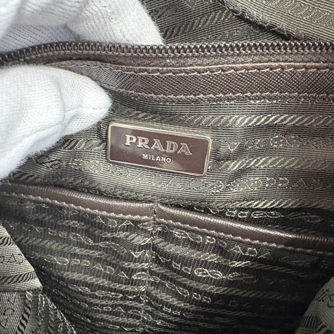 PRADA Hand Shoulder Bag Tote Purse 2way Logo Nylon Multicolor Authentic