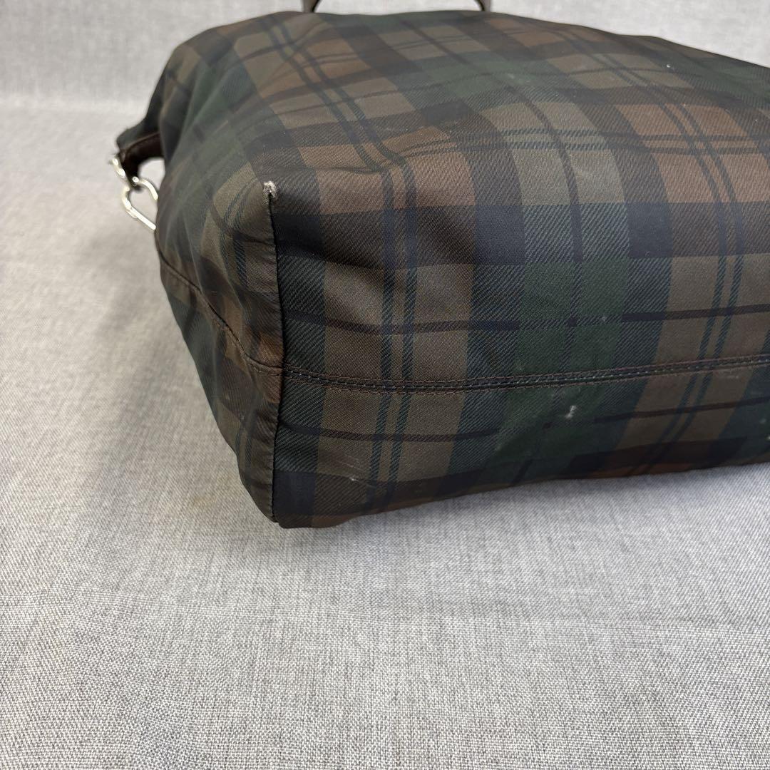 PRADA Hand Shoulder Bag Tote Purse 2way Logo Nylon Multicolor Authentic