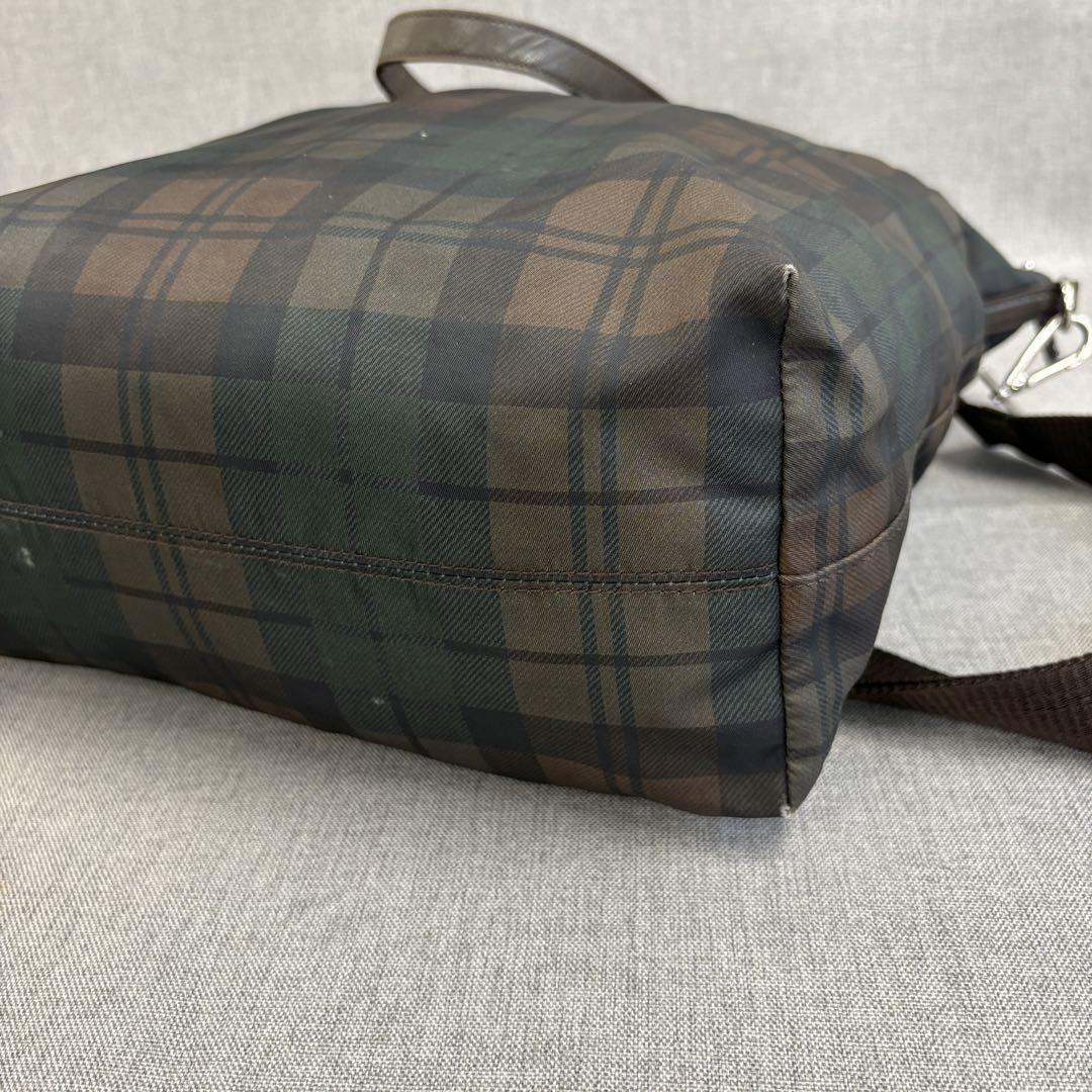 PRADA Hand Shoulder Bag Tote Purse 2way Logo Nylon Multicolor Authentic