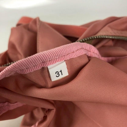 PRADA Hand Bag Tote Purse Logo Nylon Pink Authentic