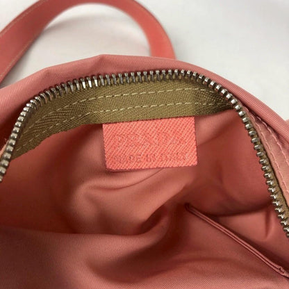 PRADA Hand Bag Tote Purse Logo Nylon Pink Authentic