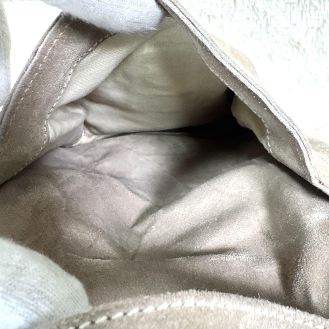 PRADA Backpack Suede Beige Authentic