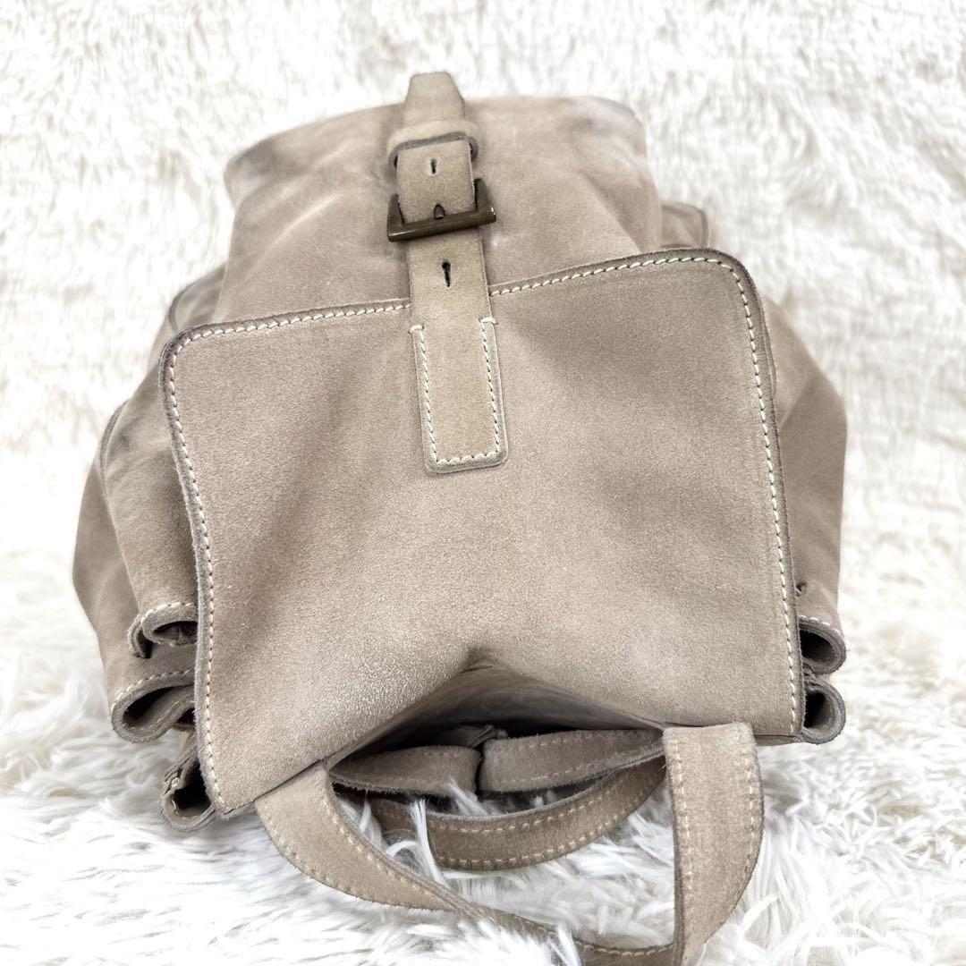 PRADA Backpack Suede Beige Authentic