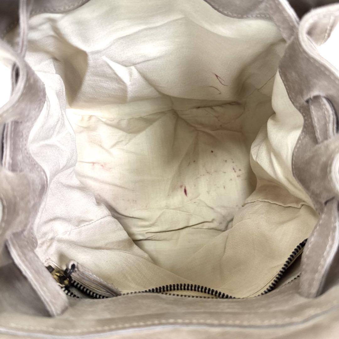 PRADA Backpack Suede Beige Authentic