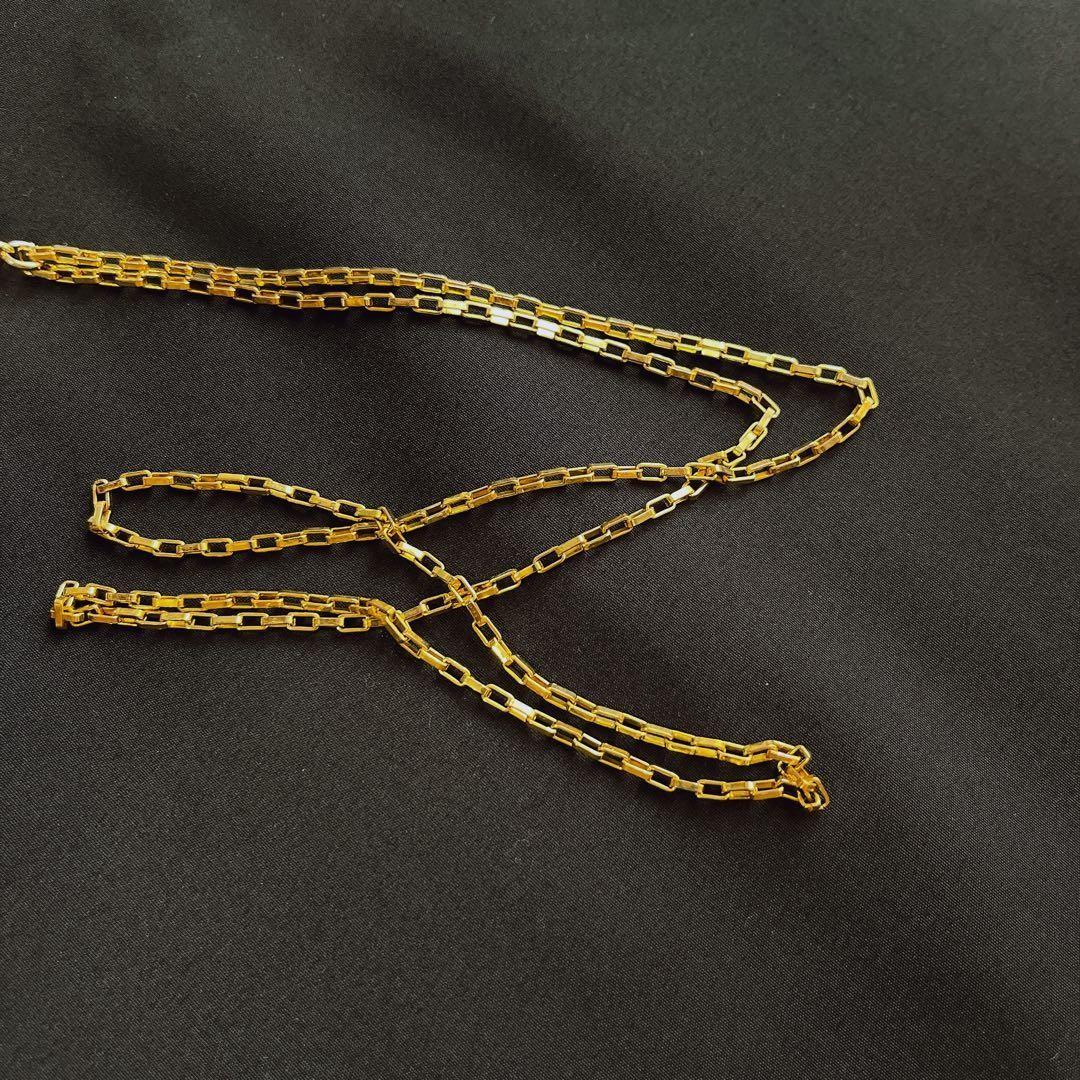 GUCCI Necklace Pendant Sherry Line Perfume Bottle Gold Women Accessory Authentic