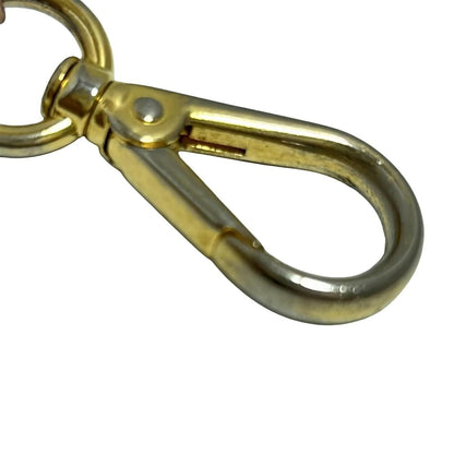 PRADA Key Ring Keychain Bag Charm Heart Ribbon Gold Light Pink Authentic