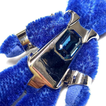 PRADA Key Ring Keychain Bag Charm Bear Blue Authentic
