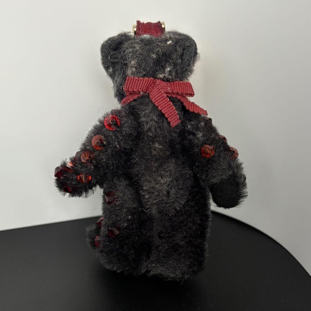 PRADA Key Ring Keychain Bag Charm Bear NERO Black Authentic