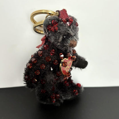 PRADA Key Ring Keychain Bag Charm Bear NERO Black Authentic