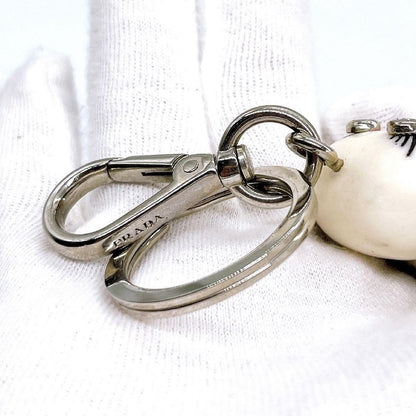 PRADA Key Ring Keychain Bag Charm Nancy Robot White Authentic