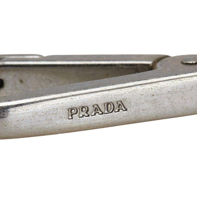PRADA Key Ring Keychain Bag Robot Gold Red Silver Authentic