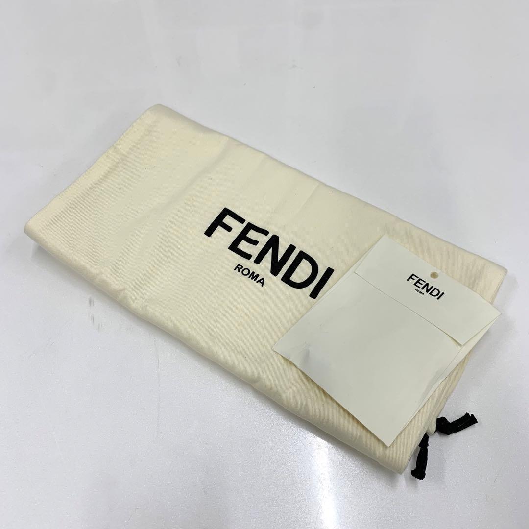 FENDI Short Boots Shoes Logo EU 36 US 6 Fabric Leather Black Authentic