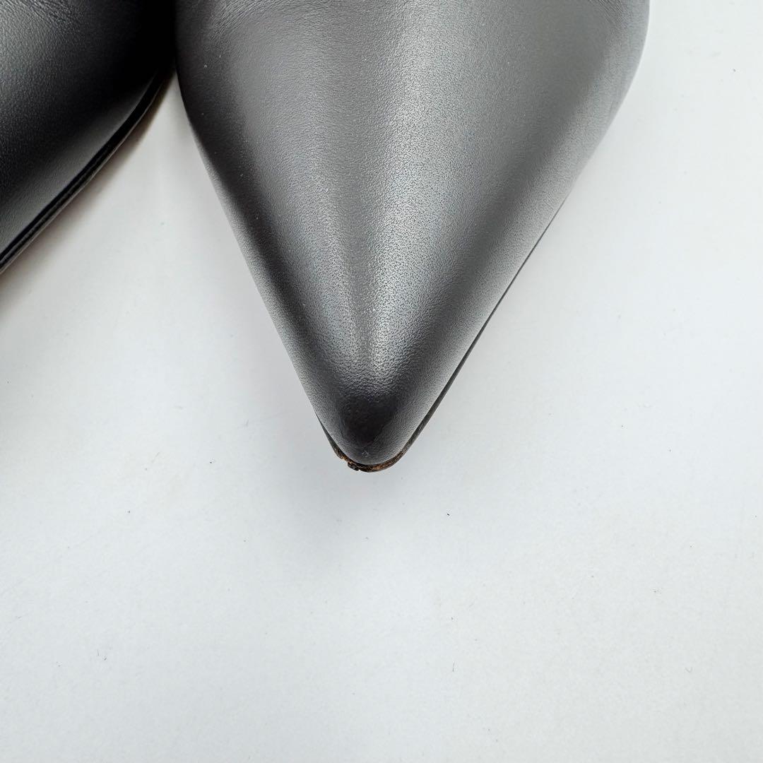 FENDI Short Boots Shoes FF Zucca EU 36.0 US 6.0 Leather Brown Authentic