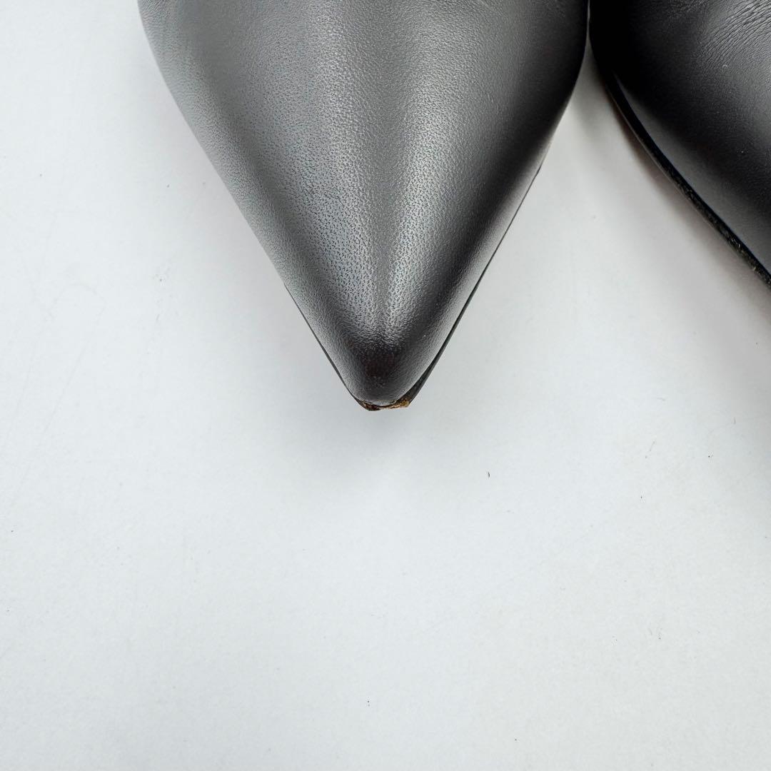 FENDI Short Boots Shoes FF Zucca EU 36.0 US 6.0 Leather Brown Authentic