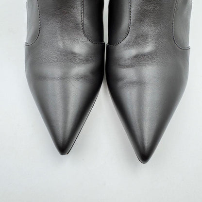 FENDI Short Boots Shoes FF Zucca EU 36.0 US 6.0 Leather Brown Authentic