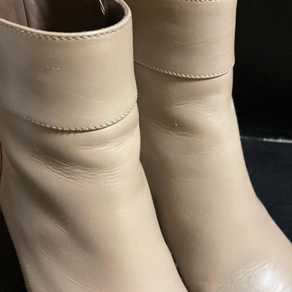 FENDI Short Boots Shoes EU 36 US 6 Leather Beige Authentic