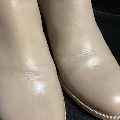 FENDI Short Boots Shoes EU 36 US 6 Leather Beige Authentic