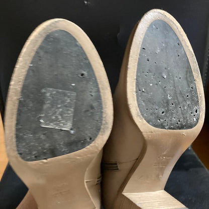 FENDI Short Boots Shoes EU 36 US 6 Leather Beige Authentic