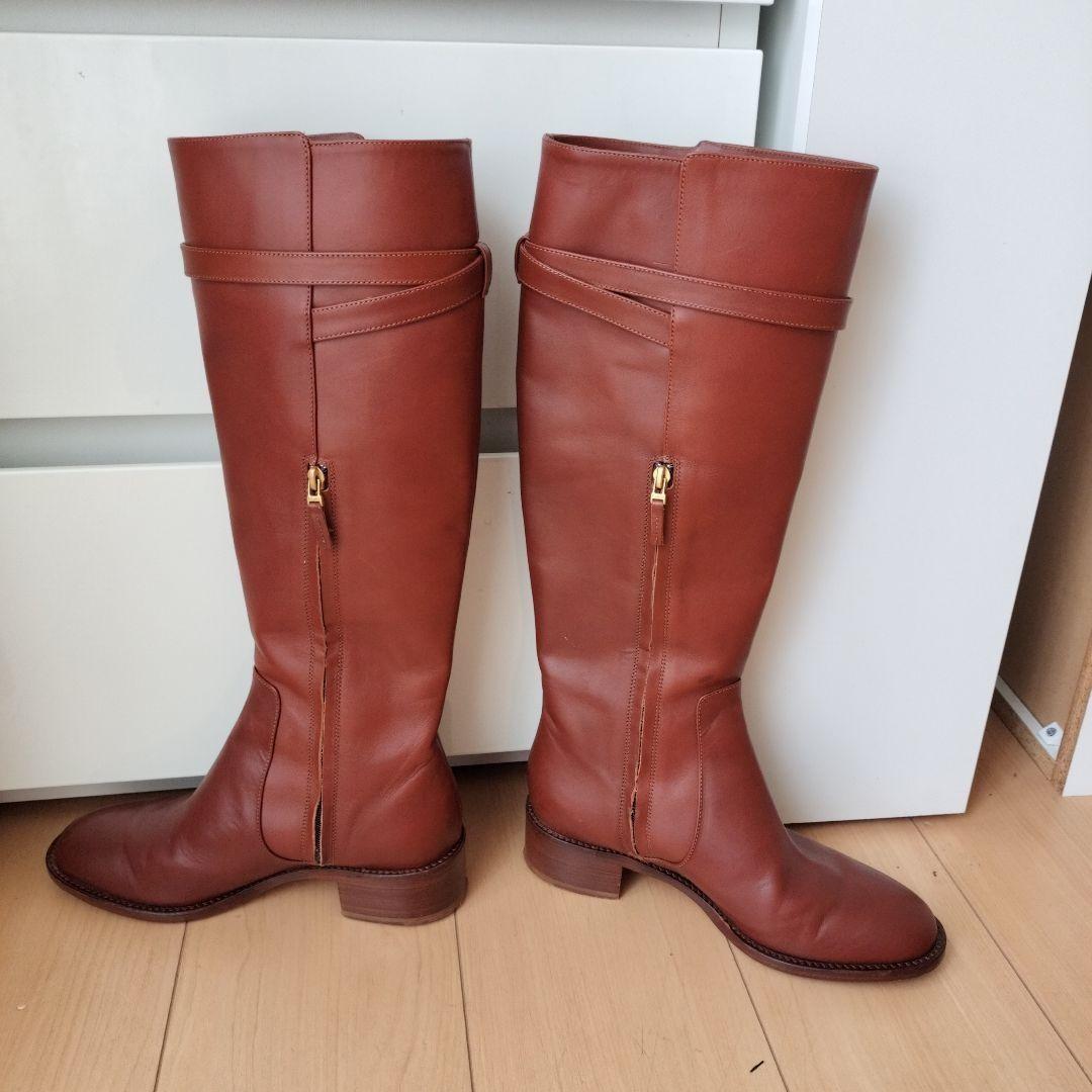 FENDI Long Boots Shoes EU 35.5 US 5.5 Brown Authentic