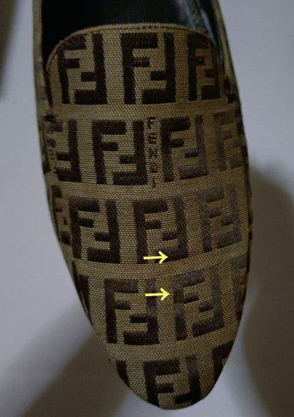 FENDI Shoes Pumps Heel FF Zucca EU 35.5 US 5.5 Authentic