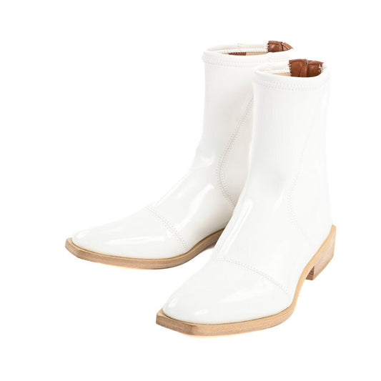 FENDI Short Boots Shoes EU 36.0 US 6.0 White Authentic