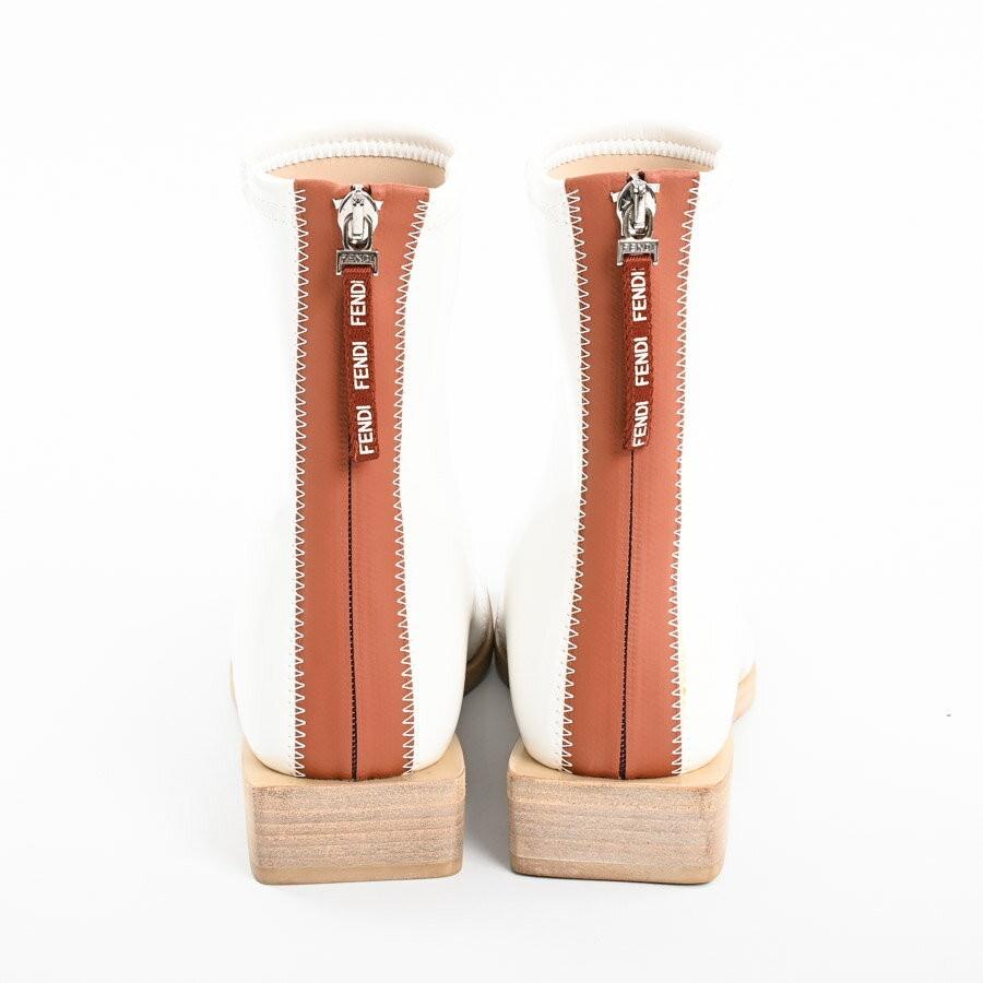 FENDI Short Boots Shoes EU 36.0 US 6.0 White Authentic