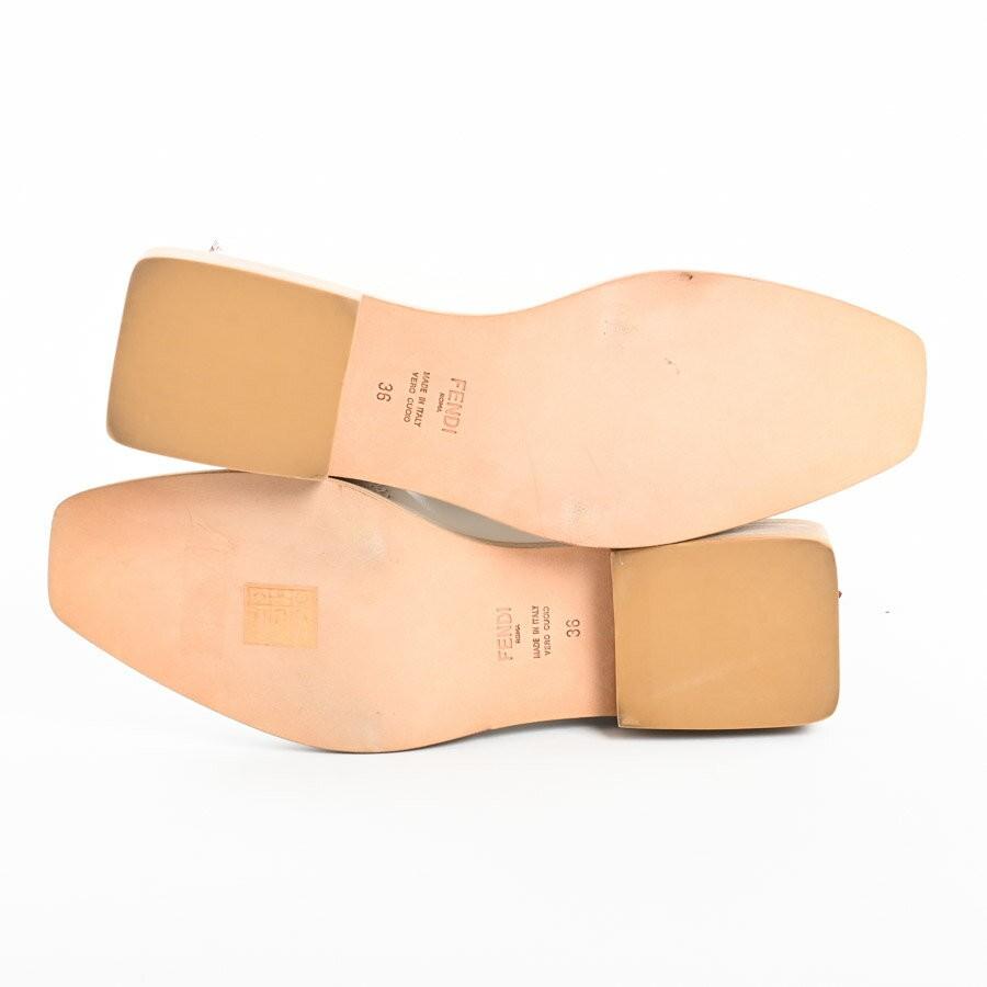 FENDI Short Boots Shoes EU 36.0 US 6.0 White Authentic