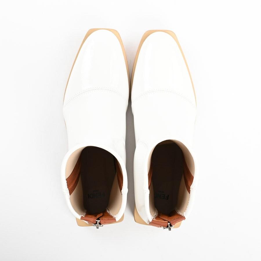 FENDI Short Boots Shoes EU 36.0 US 6.0 White Authentic