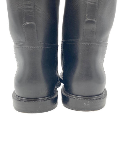 FENDI Karligraphy Boots Shoes EU 38 US 8 Black Authentic