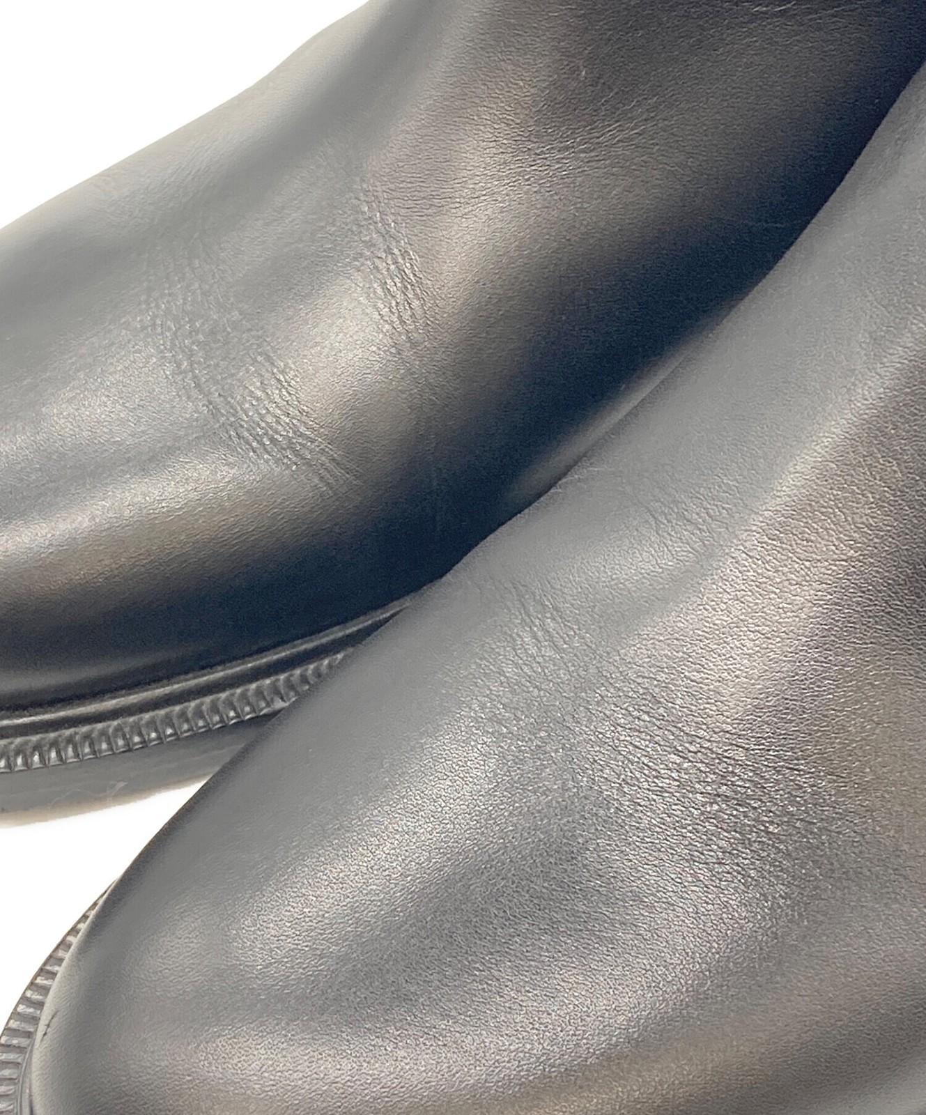 FENDI Karligraphy Boots Shoes EU 38 US 8 Black Authentic