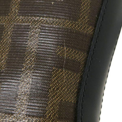 FENDI Sneakers Shoes FF Zucca High-Cut EU 36 US 6 Brown Authentic