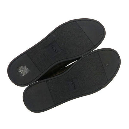 FENDI Sneakers Shoes FF Zucca High-Cut EU 36 US 6 Brown Authentic