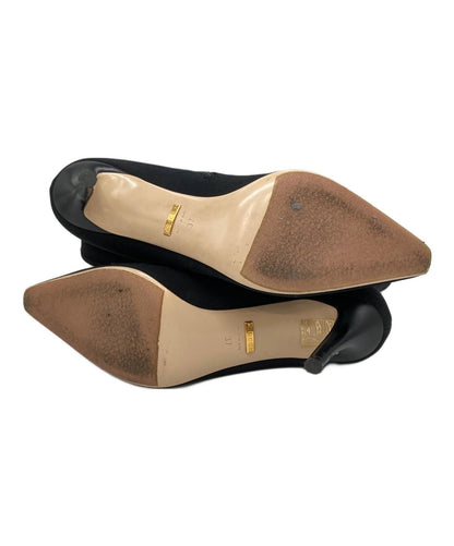 GUCCI Short Boots Shoes Interlocking  EU 37 US 7 Black Authentic