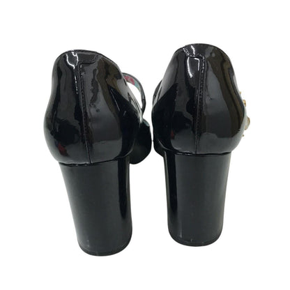 GUCCI louis bee mary jane Pumps Heel EU 36 US 6 Black Authentic