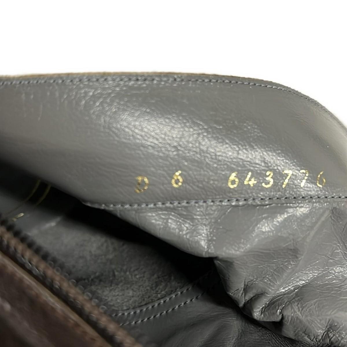 Christian Dior Short Boots Shoes EU 36 US 6 Leather Dark Brown Authentic