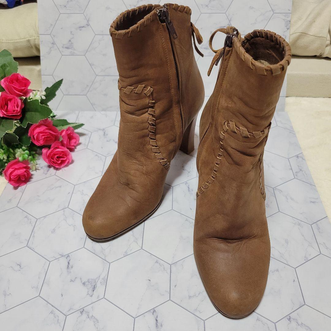 Christian Dior Short Boots Shoes Ribbon EU 36.5 US 6.5 Authentic