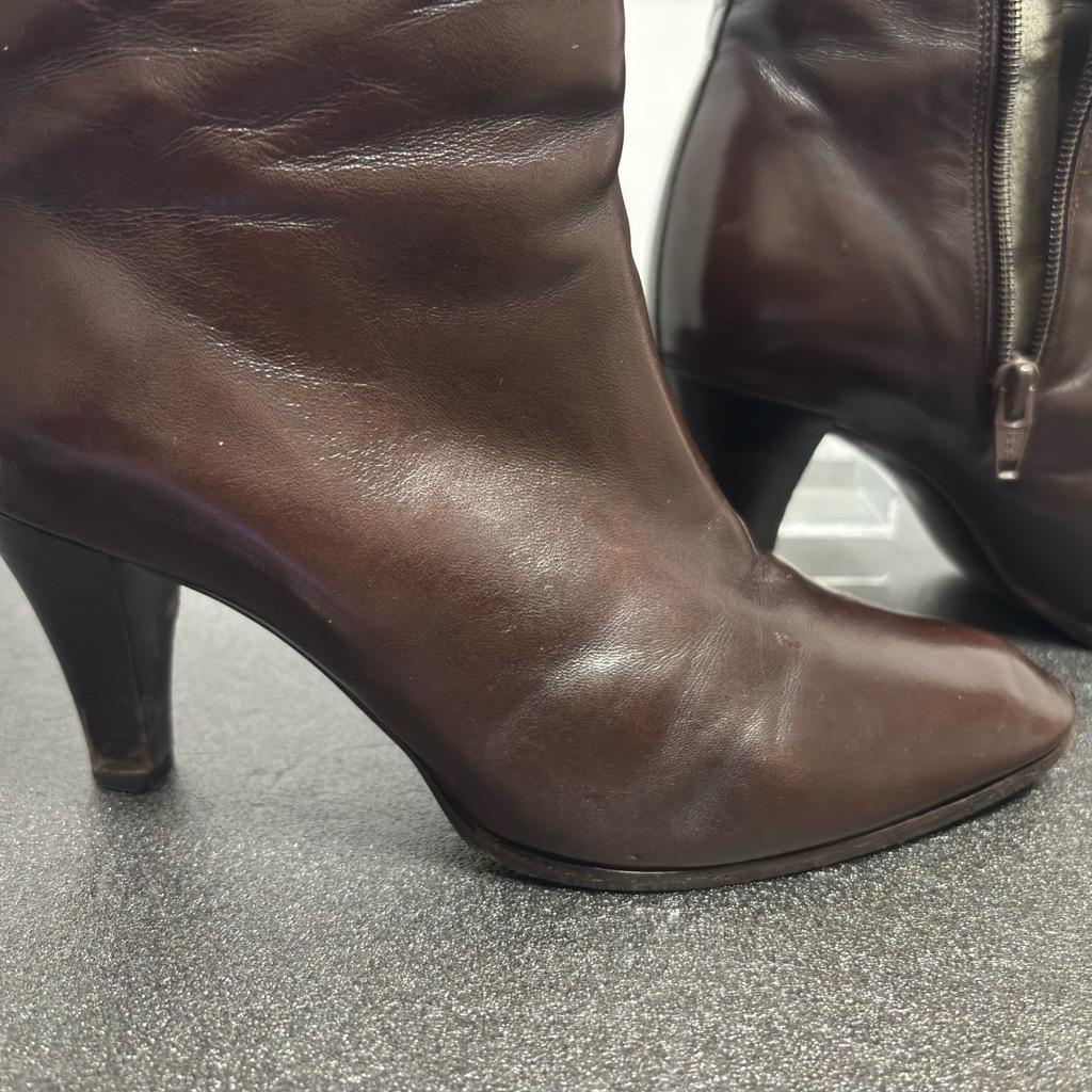 Christian Dior Boots Shoes EU 36.5 US 6.5 Leather Brown Authentic