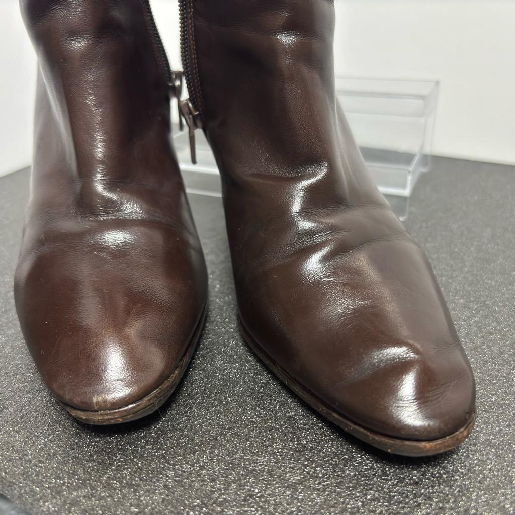 Christian Dior Boots Shoes EU 36.5 US 6.5 Leather Brown Authentic