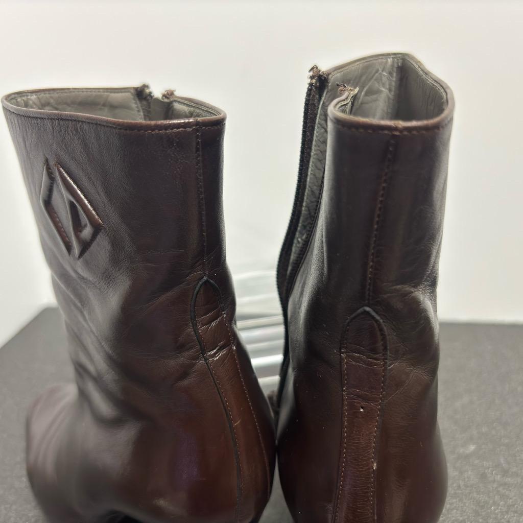 Christian Dior Boots Shoes EU 36.5 US 6.5 Leather Brown Authentic