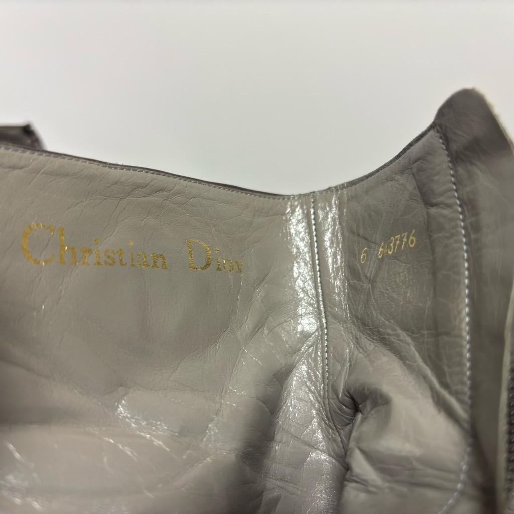 Christian Dior Boots Shoes EU 36.5 US 6.5 Leather Brown Authentic