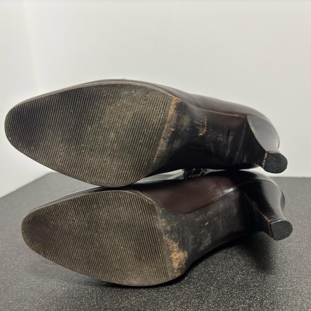 Christian Dior Boots Shoes EU 36.5 US 6.5 Leather Brown Authentic