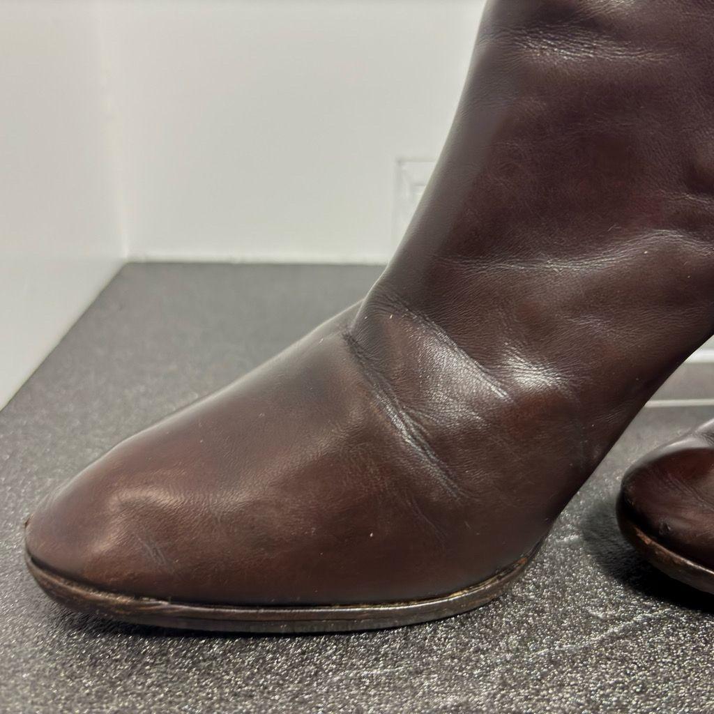 Christian Dior Boots Shoes EU 36.5 US 6.5 Leather Brown Authentic