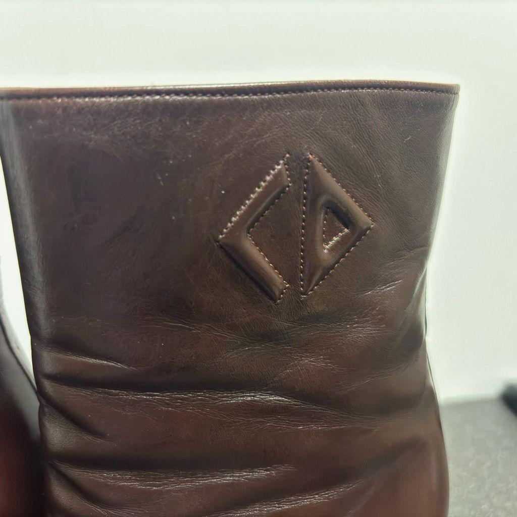 Christian Dior Boots Shoes EU 36.5 US 6.5 Leather Brown Authentic