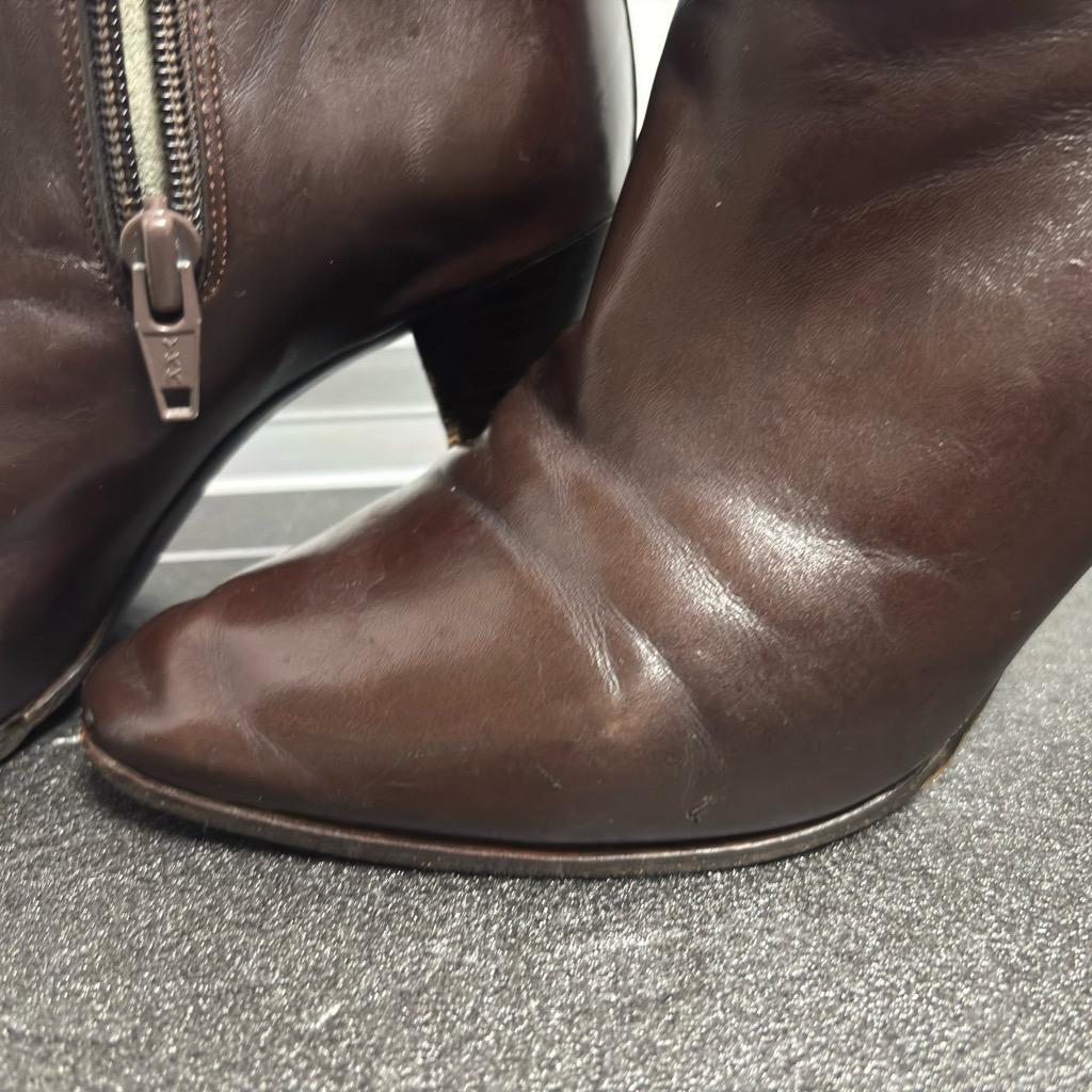 Christian Dior Boots Shoes EU 36.5 US 6.5 Leather Brown Authentic