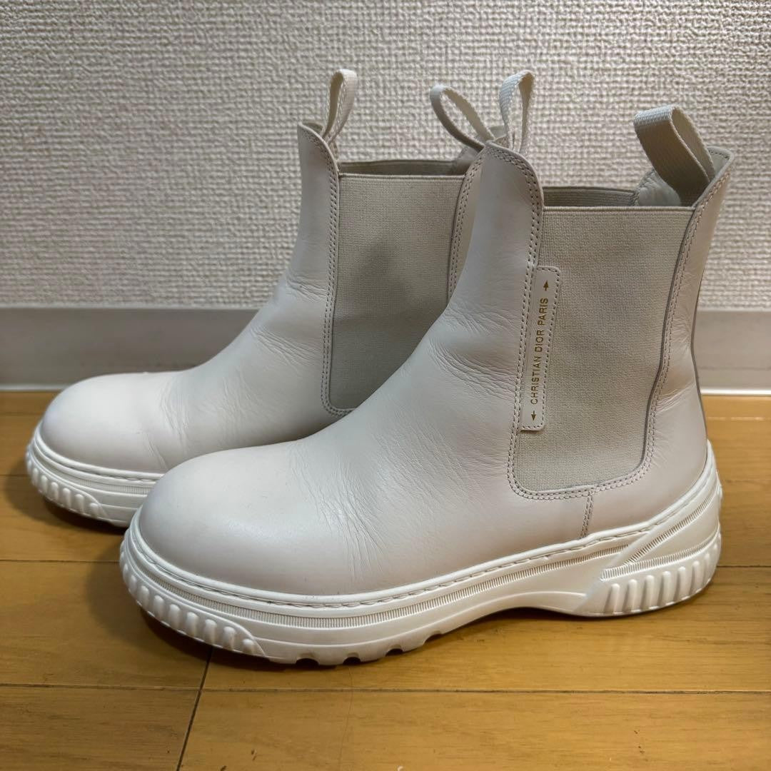 Christian Dior Short Boots Shoes EU 35.5 US 5.5 White Authentic
